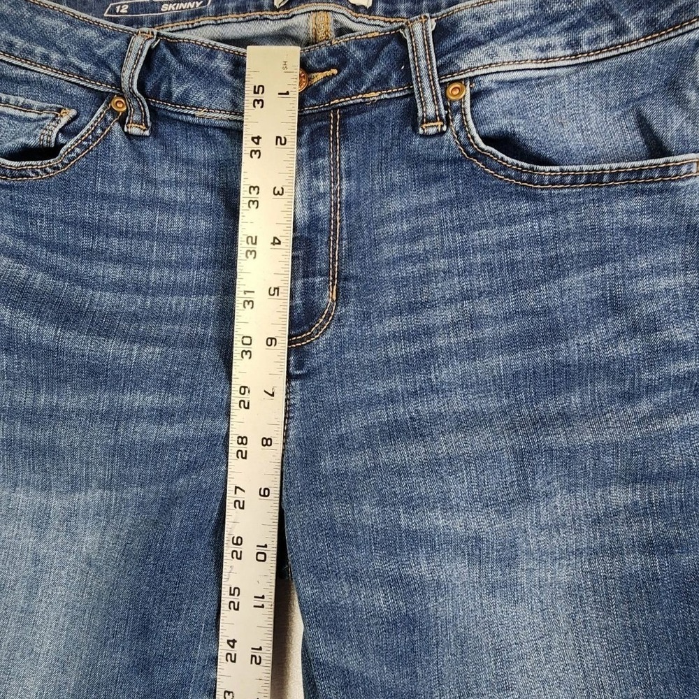 Sonoma Skinny Blue Jeans Women 12 Medium Wash Stretch Denim Casual Classic - Picture 5 of 8